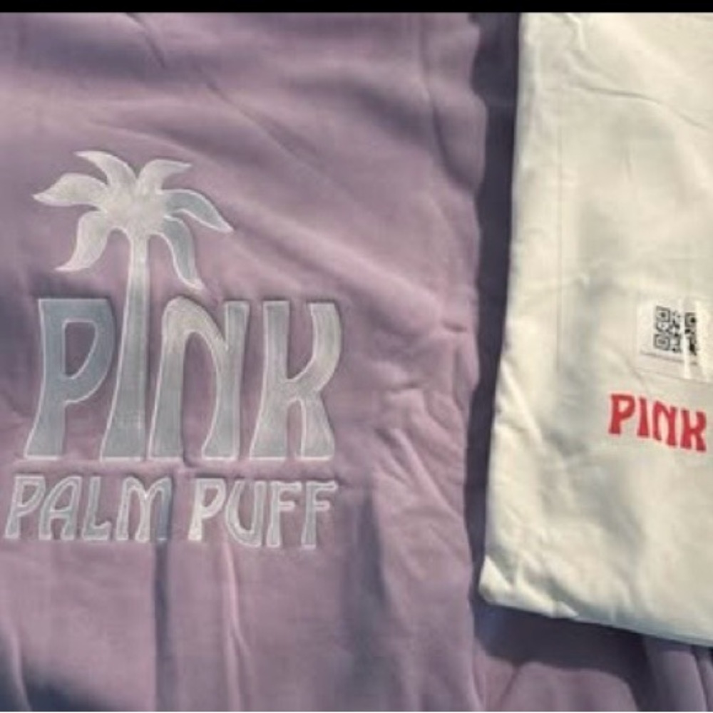 Lavender Palm Puff Pullover Hoodie